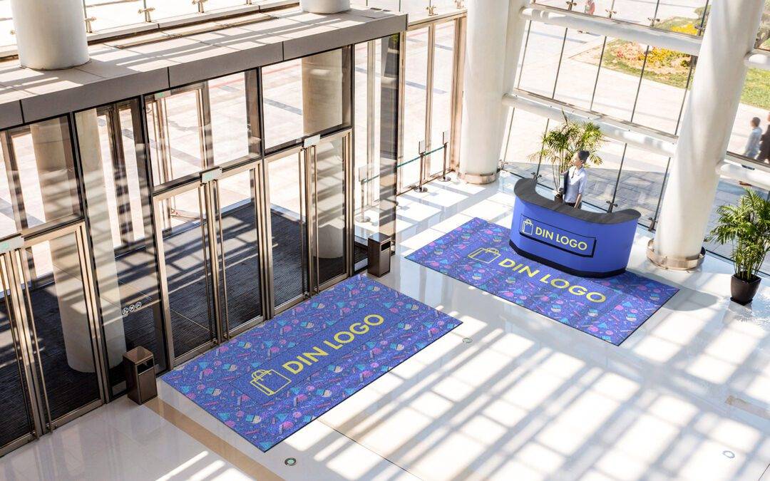 Logomatter og gulvdekor