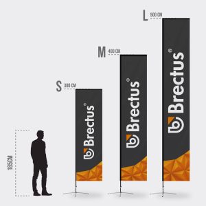 Beachflagg Firkantet