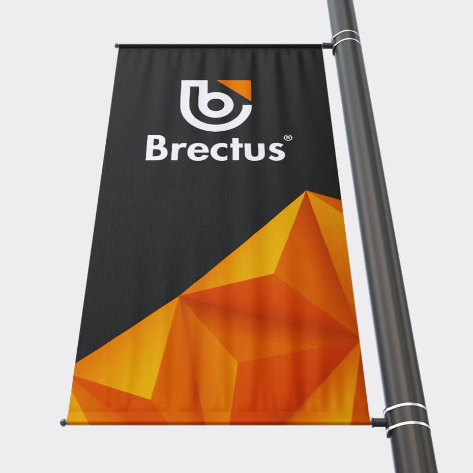 Bannerarm Stolpe Brectus Norway Totalleverandør av reklamemateriell, messe- og profileringsløsninger Bannerarm Stolpe