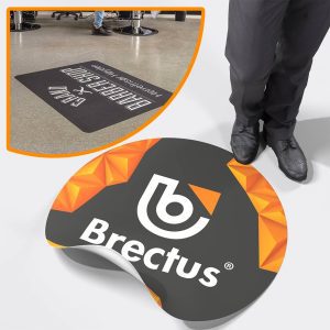 Gulvfolie med trykk Brectus Norway Totalleverandør av reklamemateriell, messe- og profileringsløsninger Gulvfolie med trykk