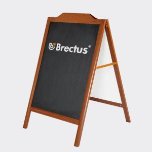 Gatebukk Krittavle logotopp Brectus Norway Totalleverandør av reklamemateriell, messe- og profileringsløsninger Gatebukk Krittavle logotopp