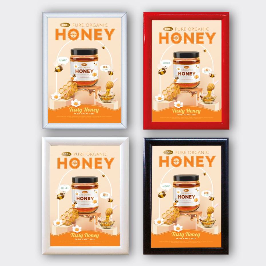 Plakatramme med klemlist 8