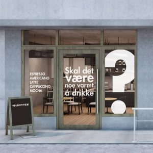 Vindusfolie, Vindusdekor Brectus Norway Totalleverandør av reklamemateriell, messe- og profileringsløsninger Vindusfolie, Vindusdekor