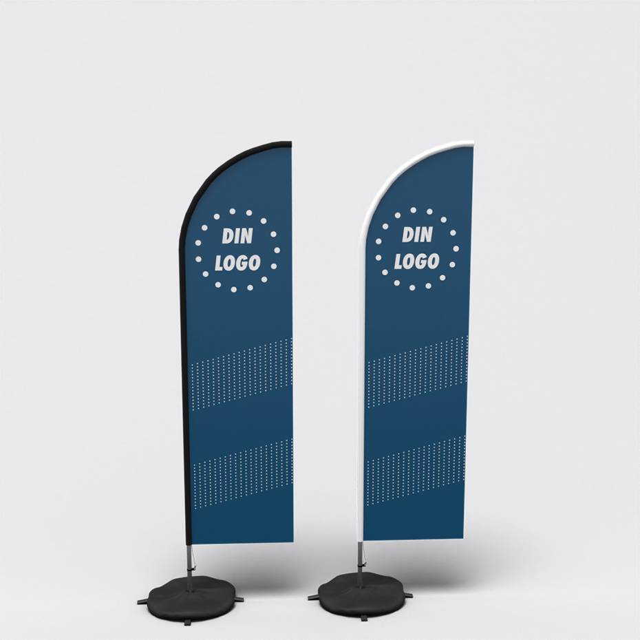 Beachflagg Alu Dråpe 9