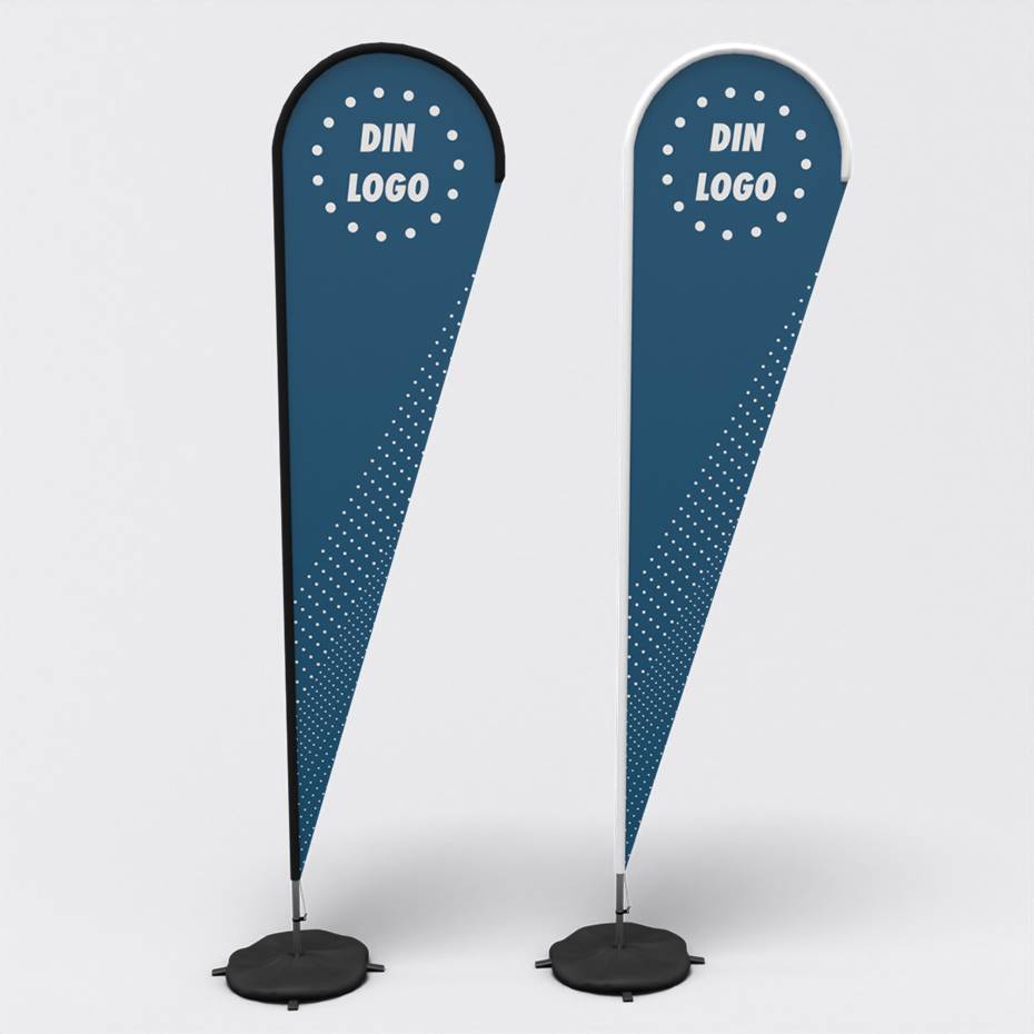 Beachflagg Alu Dråpe 4