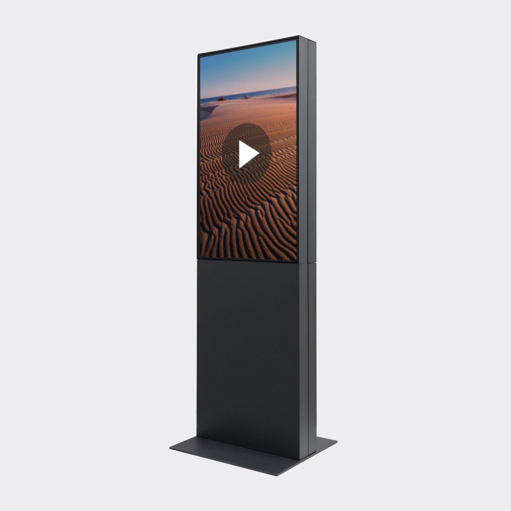 Digital Søyleskjerm Tosidig Smart Brectus Norway Totalleverandør av reklamemateriell, messe- og profileringsløsninger Digital Søyleskjerm Tosidig Smart
